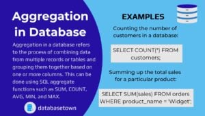 Aggregation in Database