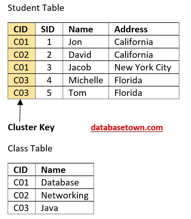 clustered file organization in DBMS