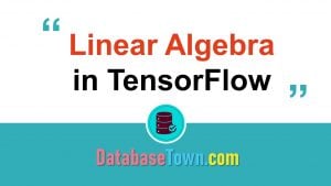 Linear Algebra in TensorFlow (Scalars, Vectors & Matrices)