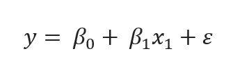 population formula of simple linear regression